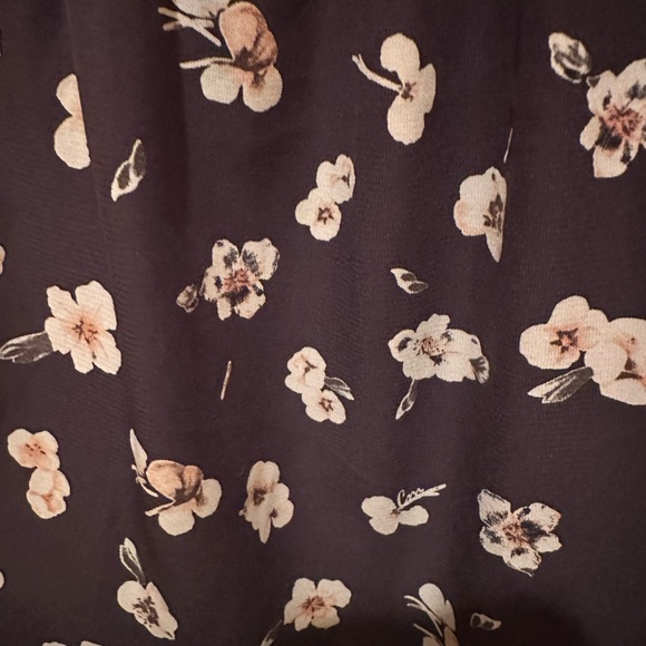 Floral Off-Shoulder Dress - Black - Picture 3 of 4